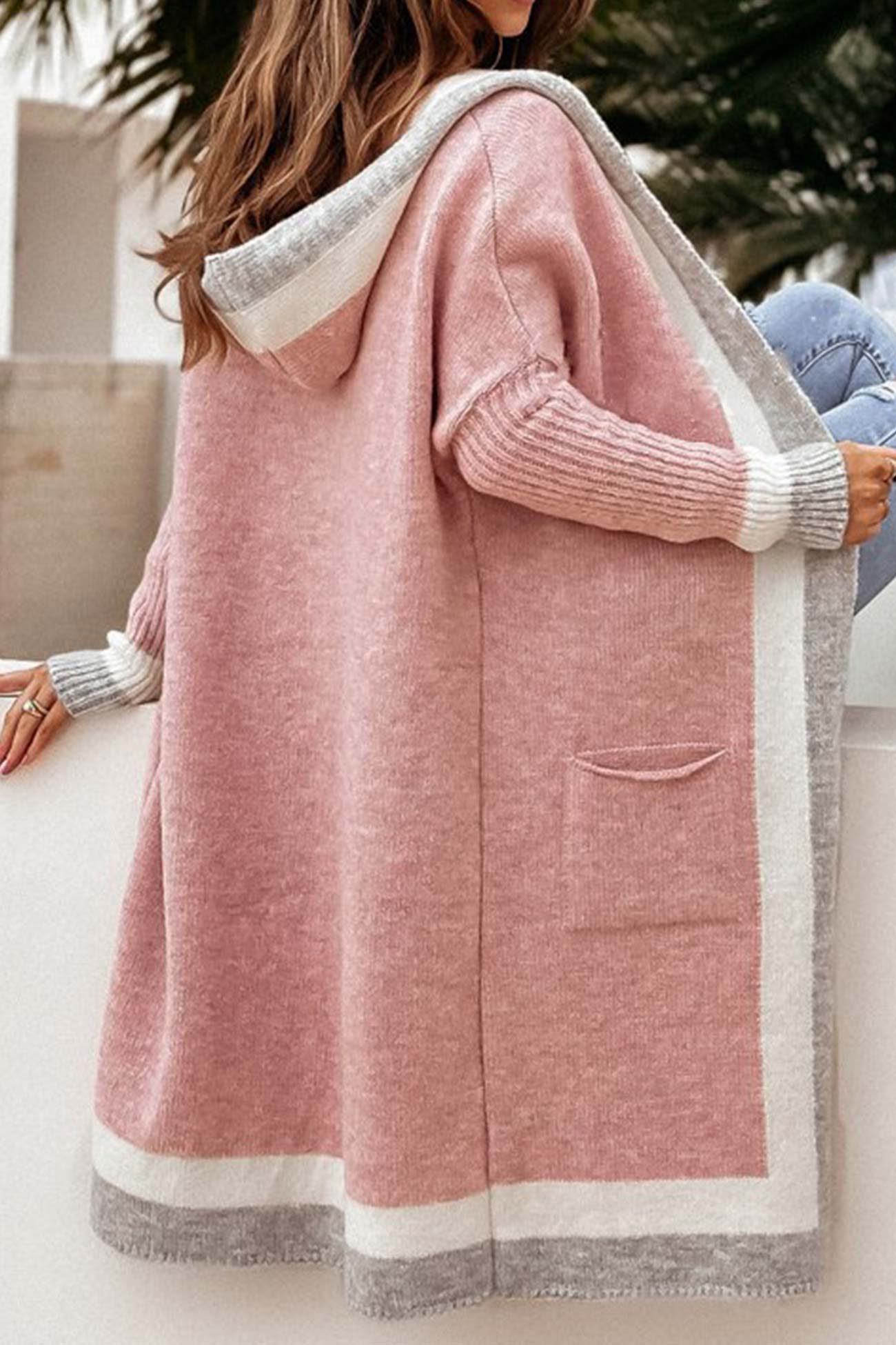 Damen-Cardigan mit Kapuze Herbst Beatrix – élégant