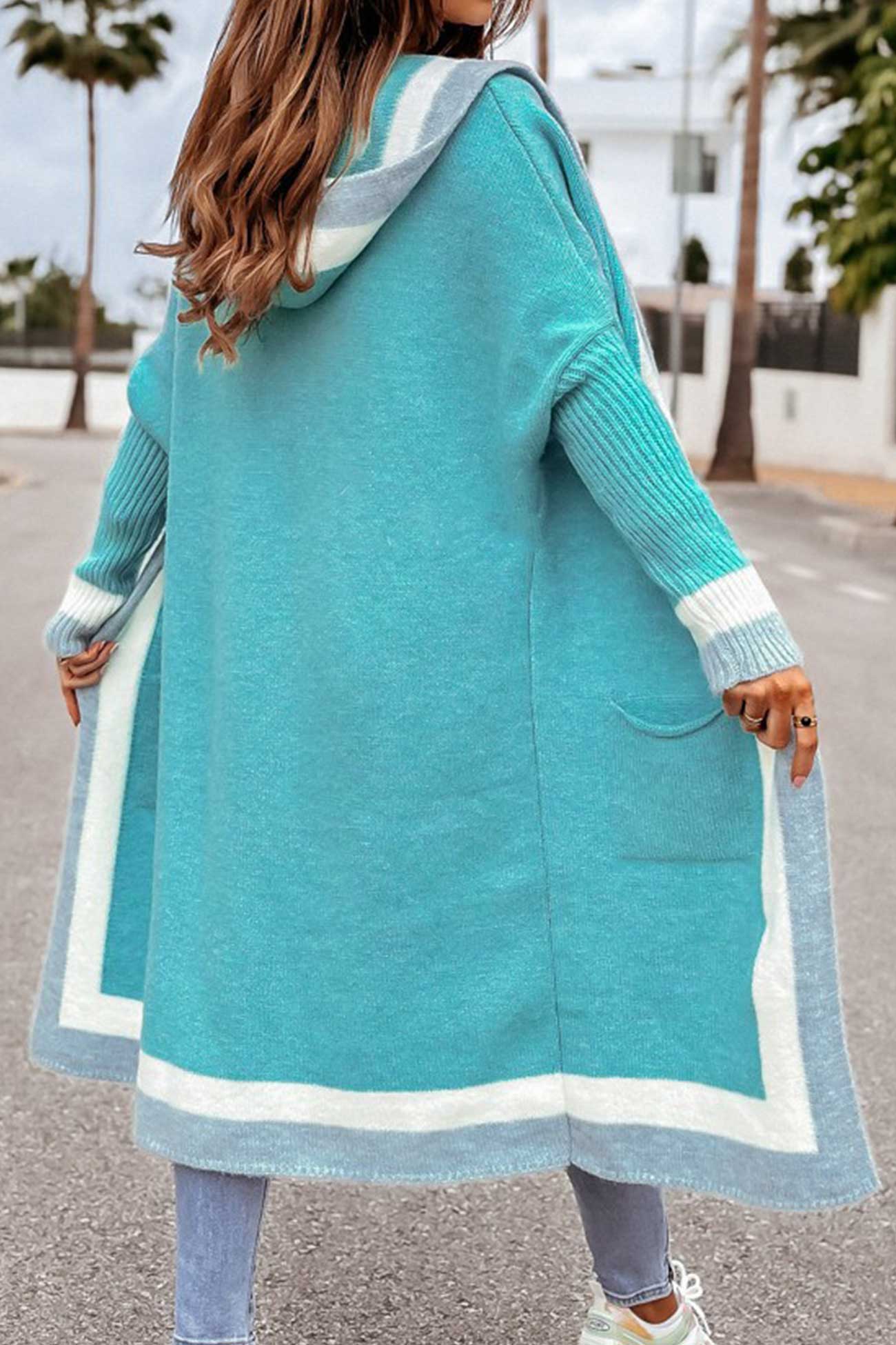 Damen-Cardigan mit Kapuze Herbst Beatrix – élégant