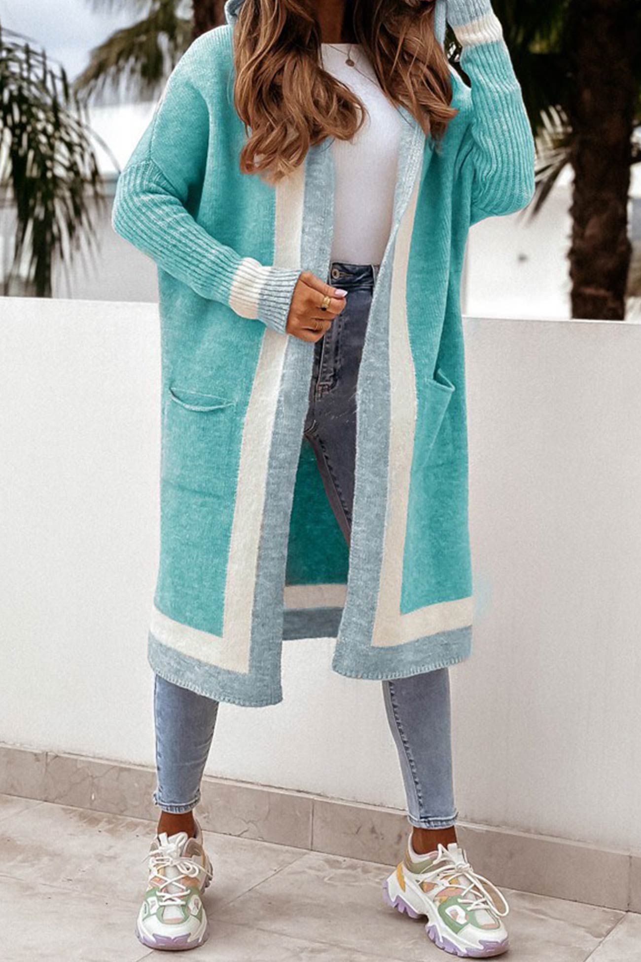 Damen-Cardigan mit Kapuze Herbst Beatrix – élégant