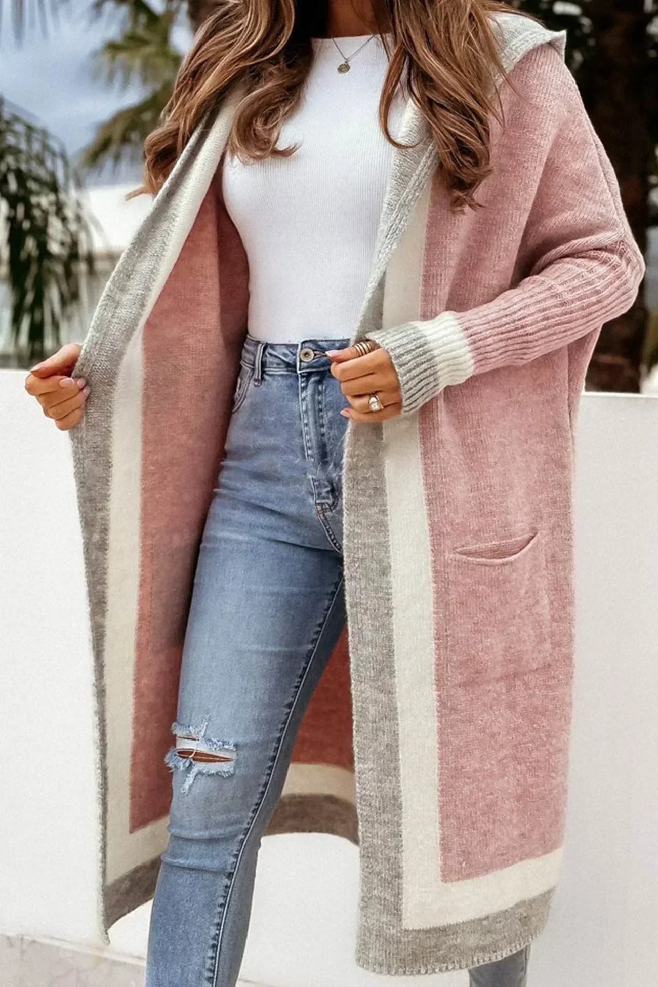 Berg-Feldt | Lange Jacke mit Kapuze