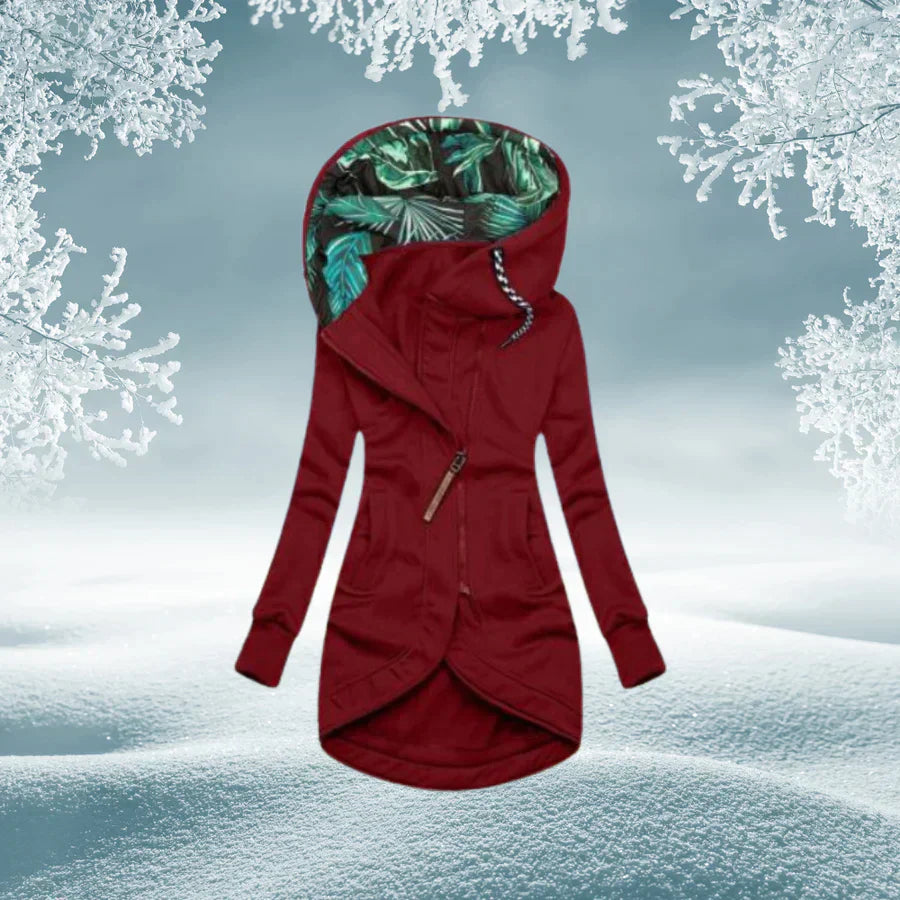 Berg-Feldt | Grüner Damenparka Mit Kapuze