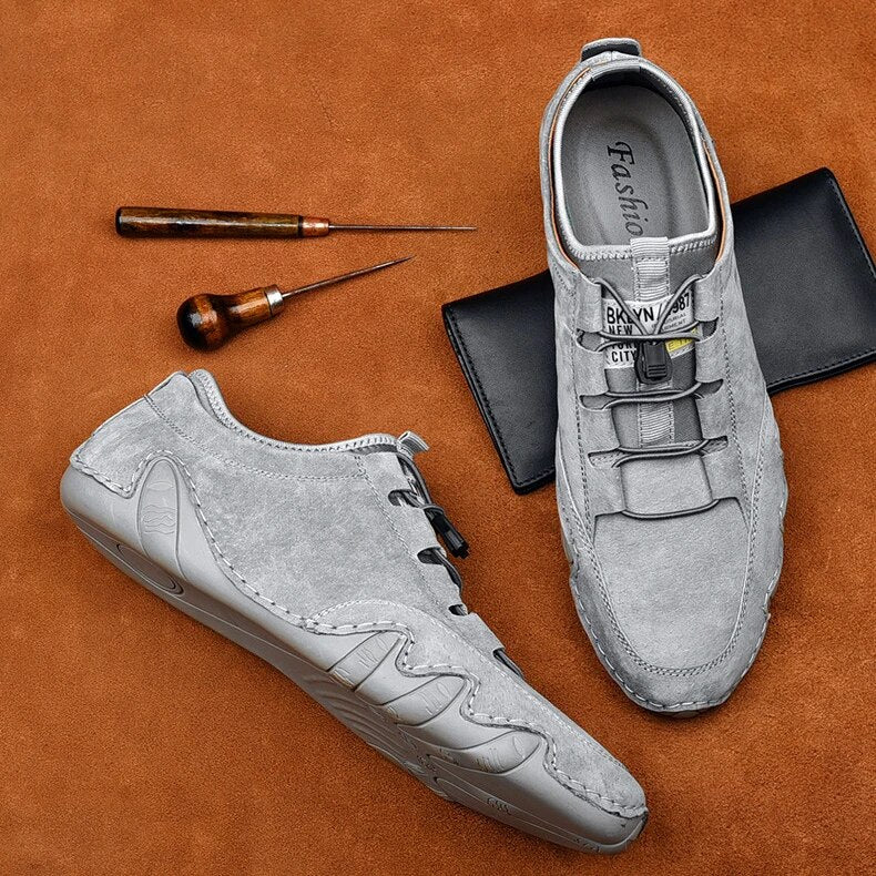 Herren-Loafer aus echtem Leder - Orthopädisch - Modell Harmen