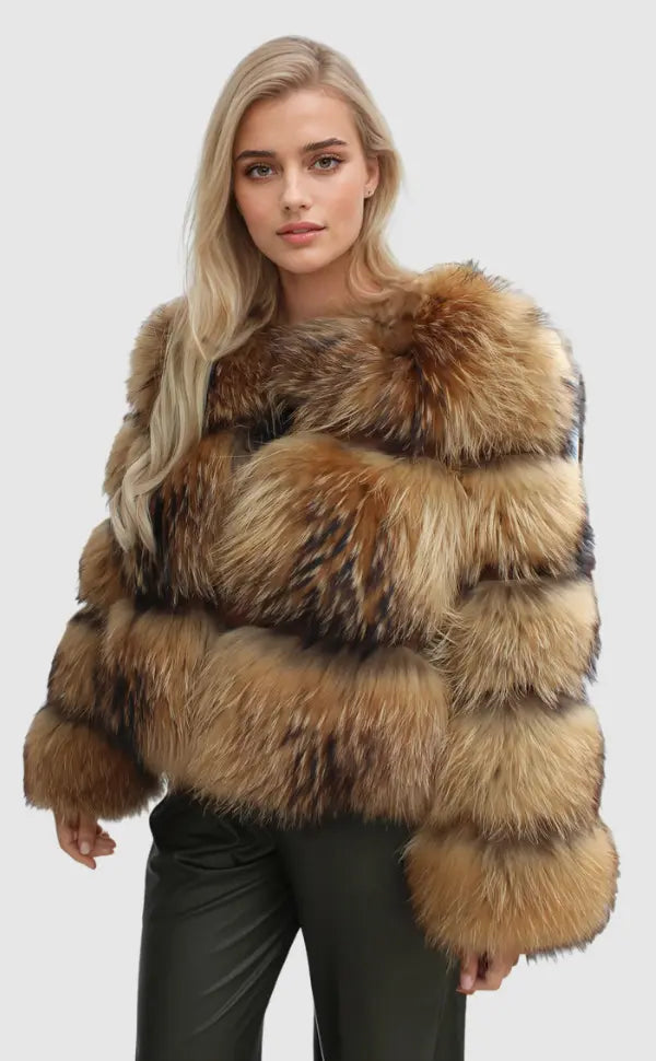 Berg-Feldt | Stilvoller Kunstfell Jacke
