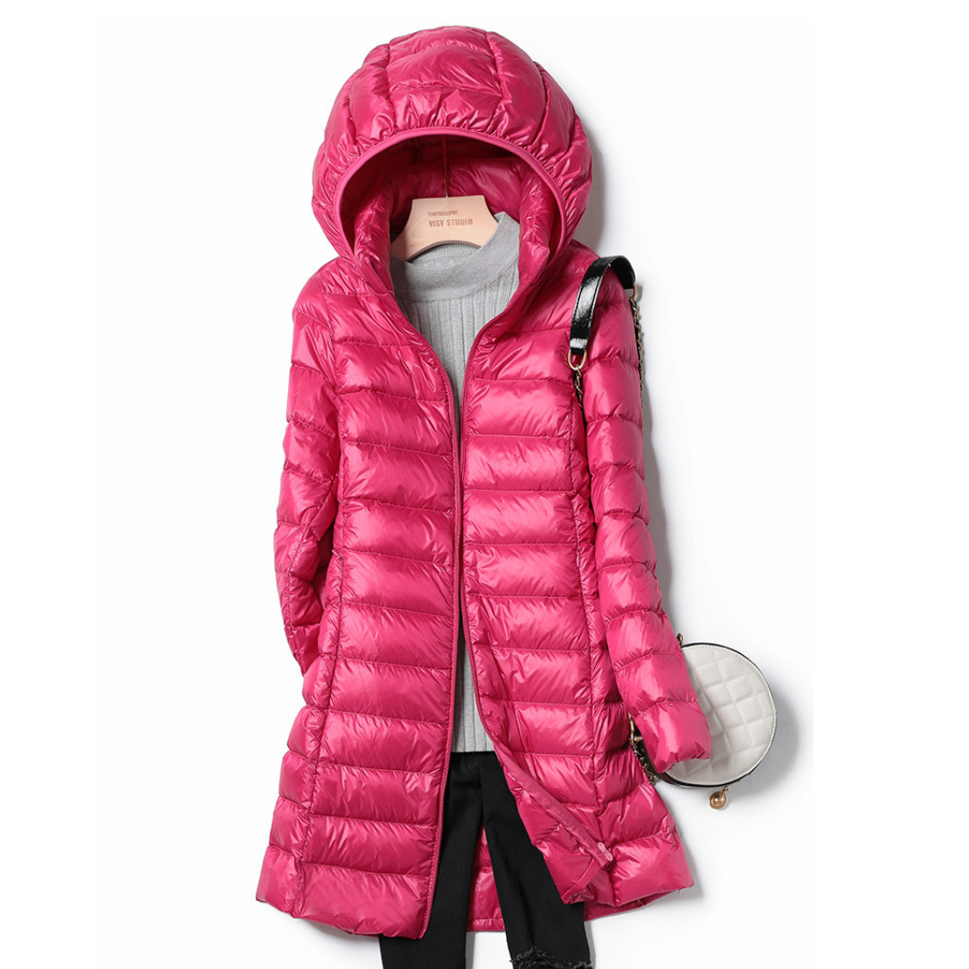 Berg-Feldt | Leichtgewichtige Gesteppte Jacke mit Kapuze Polyester Bequem und Warm