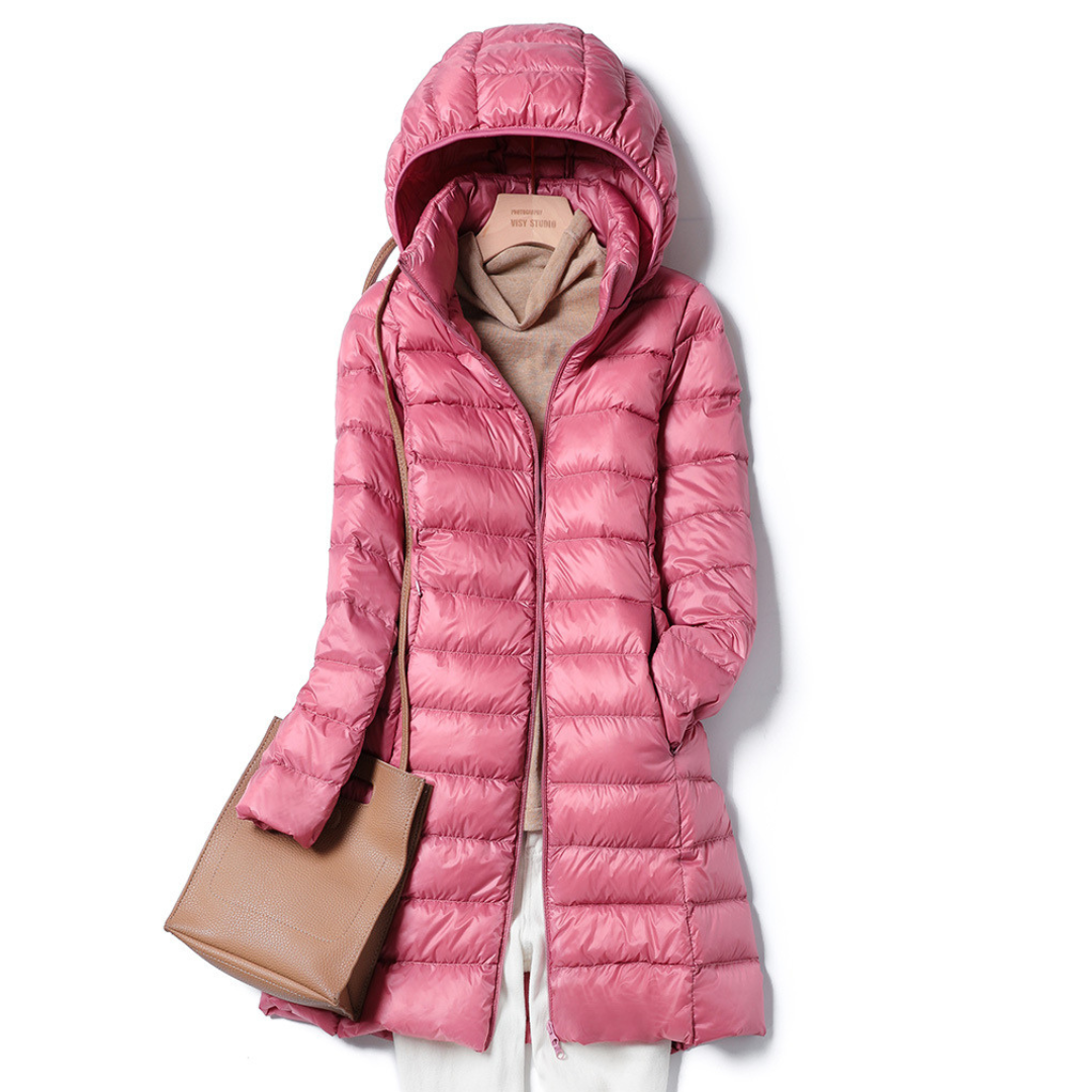 Berg-Feldt | Leichtgewichtige Gesteppte Jacke mit Kapuze Polyester Bequem und Warm