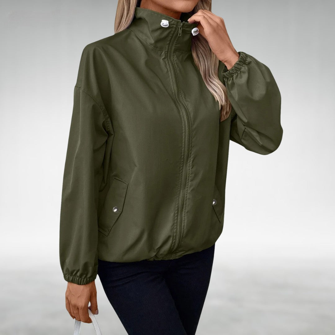 Berg-Feldt | Herbstjacke mit Reißverschluss und Hohem Kragen, Leicht