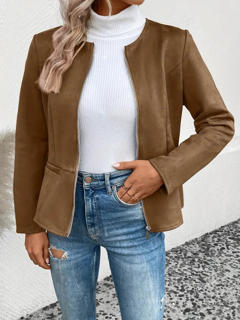 Berg-Feldt | Herbstjacke mit Reißverschluss, Schlanker Schnitt