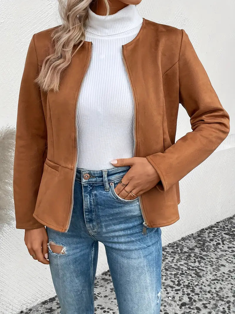 Berg-Feldt | Herbstjacke mit Reißverschluss, Schlanker Schnitt