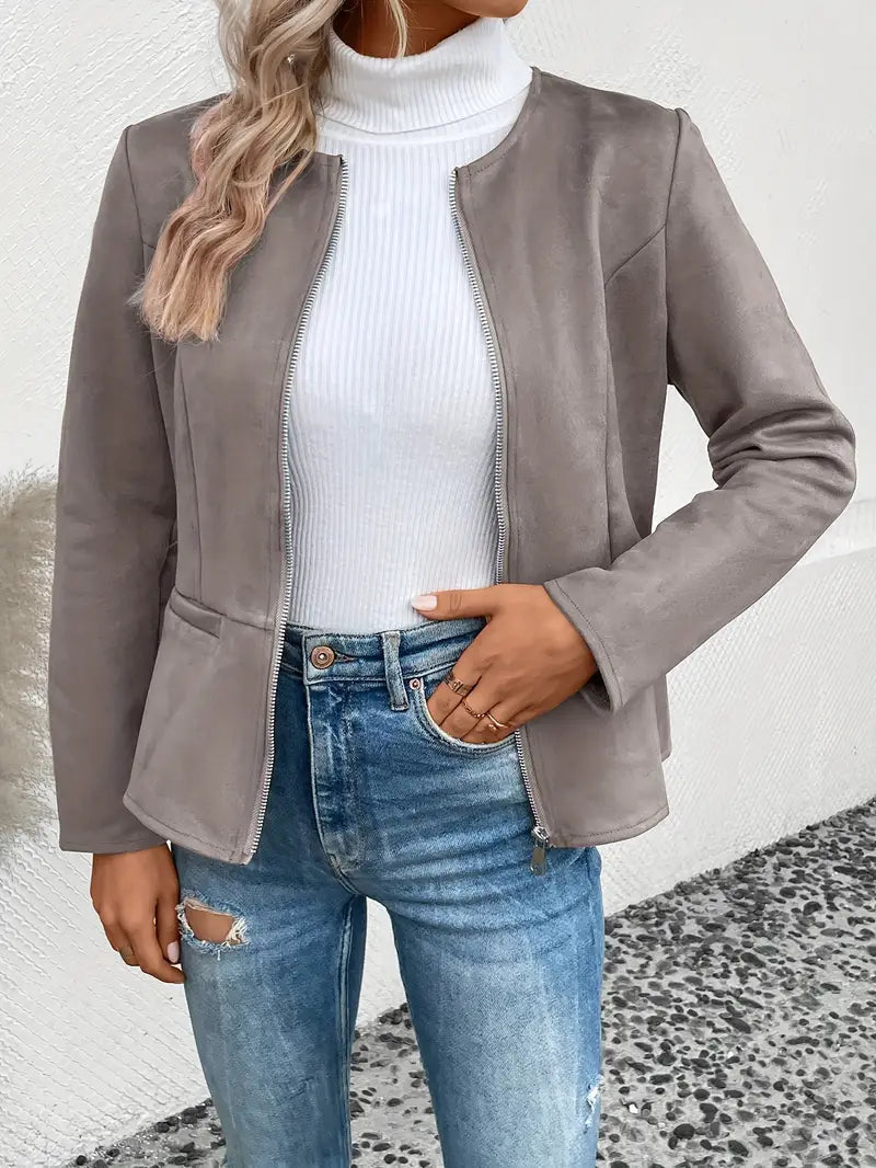 Berg-Feldt | Herbstjacke mit Reißverschluss, Schlanker Schnitt