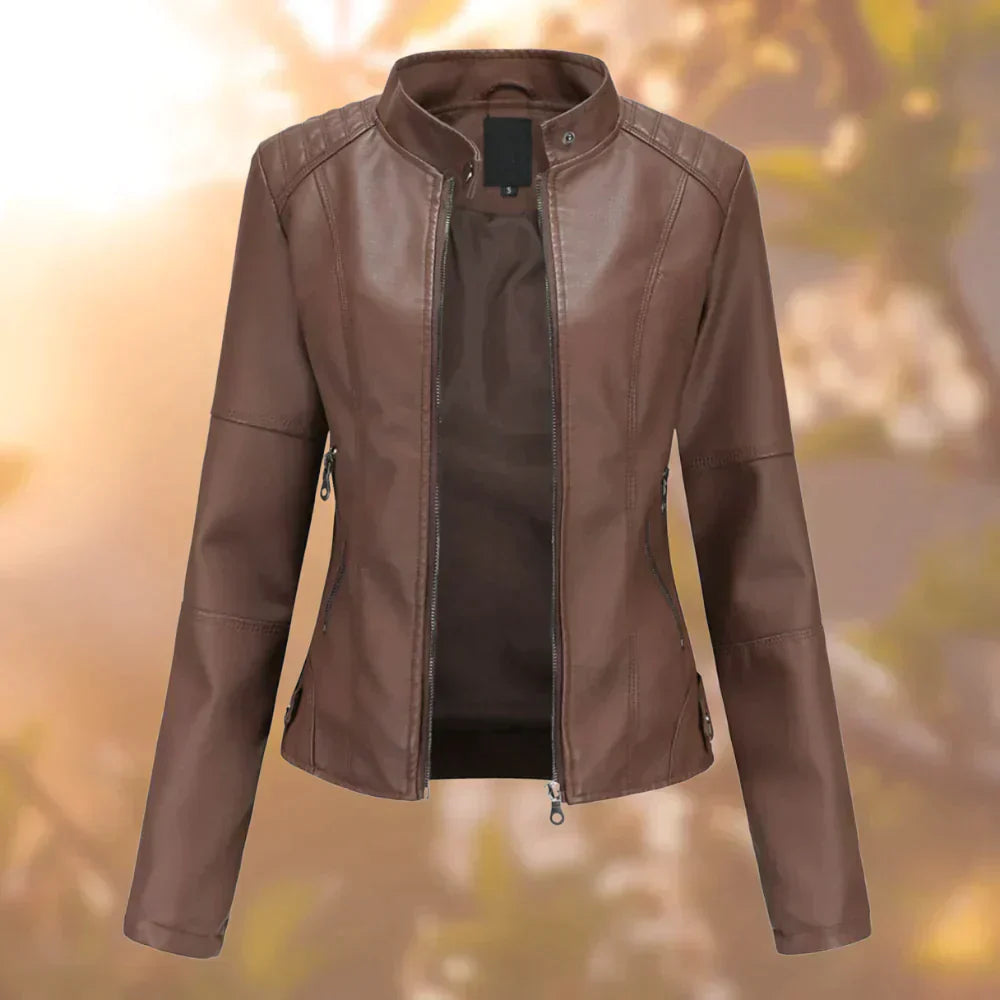 Berg-Feldt | Kurze Herbstjacke mit Reißverschluss und Stehkragen