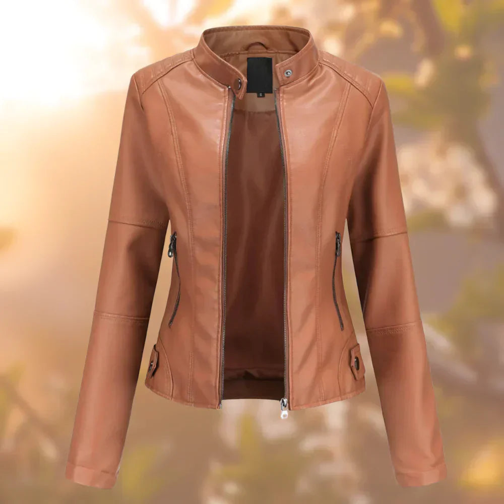 Berg-Feldt | Kurze Herbstjacke mit Reißverschluss und Stehkragen