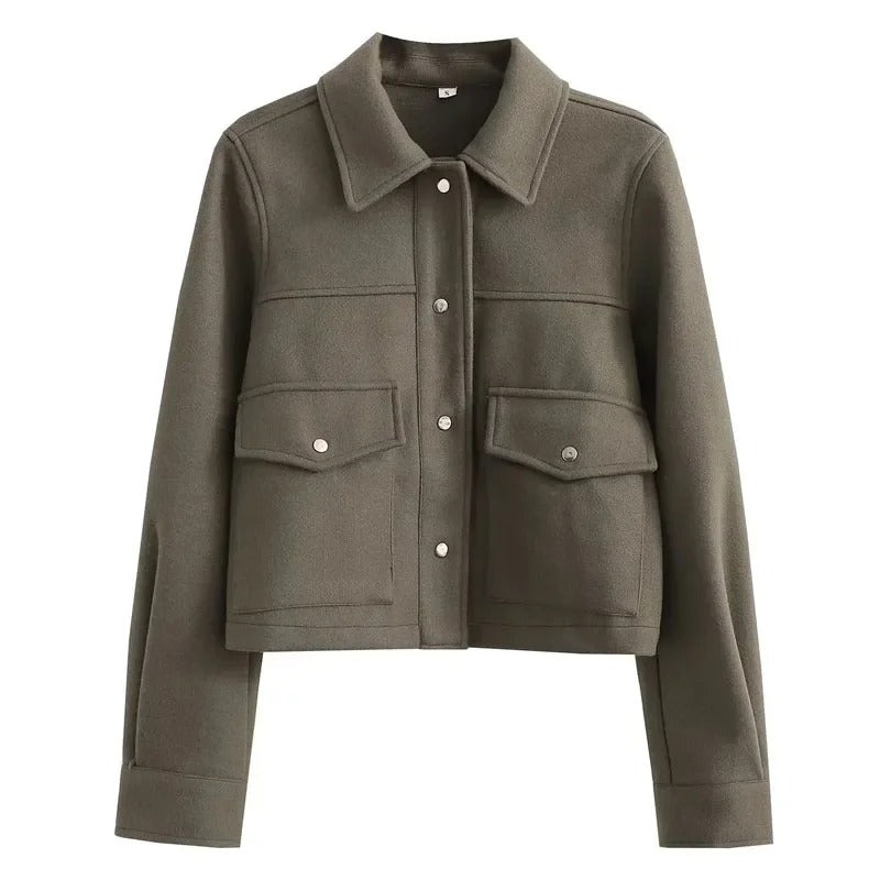 Berg-Feldt | Übergangsjacke Kurz mit Knöpfen und Taschen