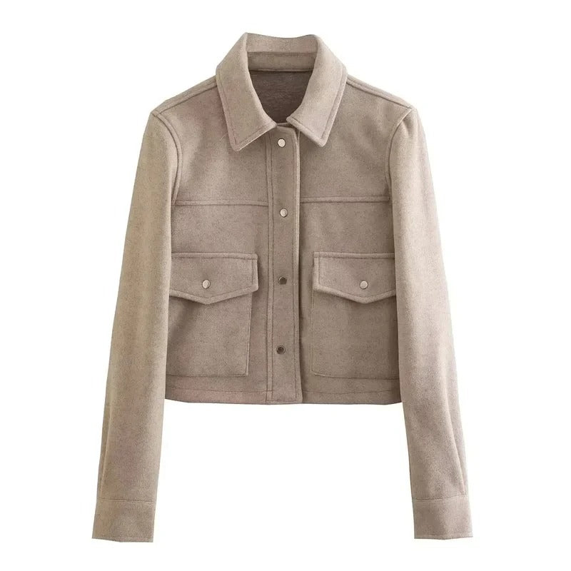 Berg-Feldt | Übergangsjacke Kurz mit Knöpfen und Taschen