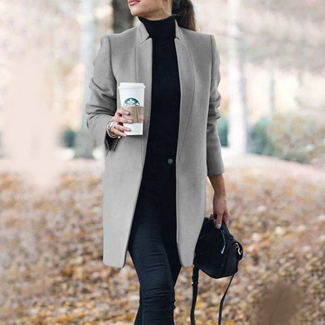 Berg-Feldt | Trenchcoat mit Schlanker Passform und Offener Front