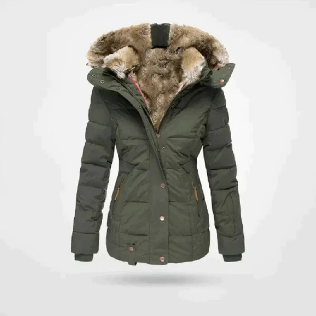 Berg-Feldt | Veste d'hiver courte et doublée, Coupe cintrée