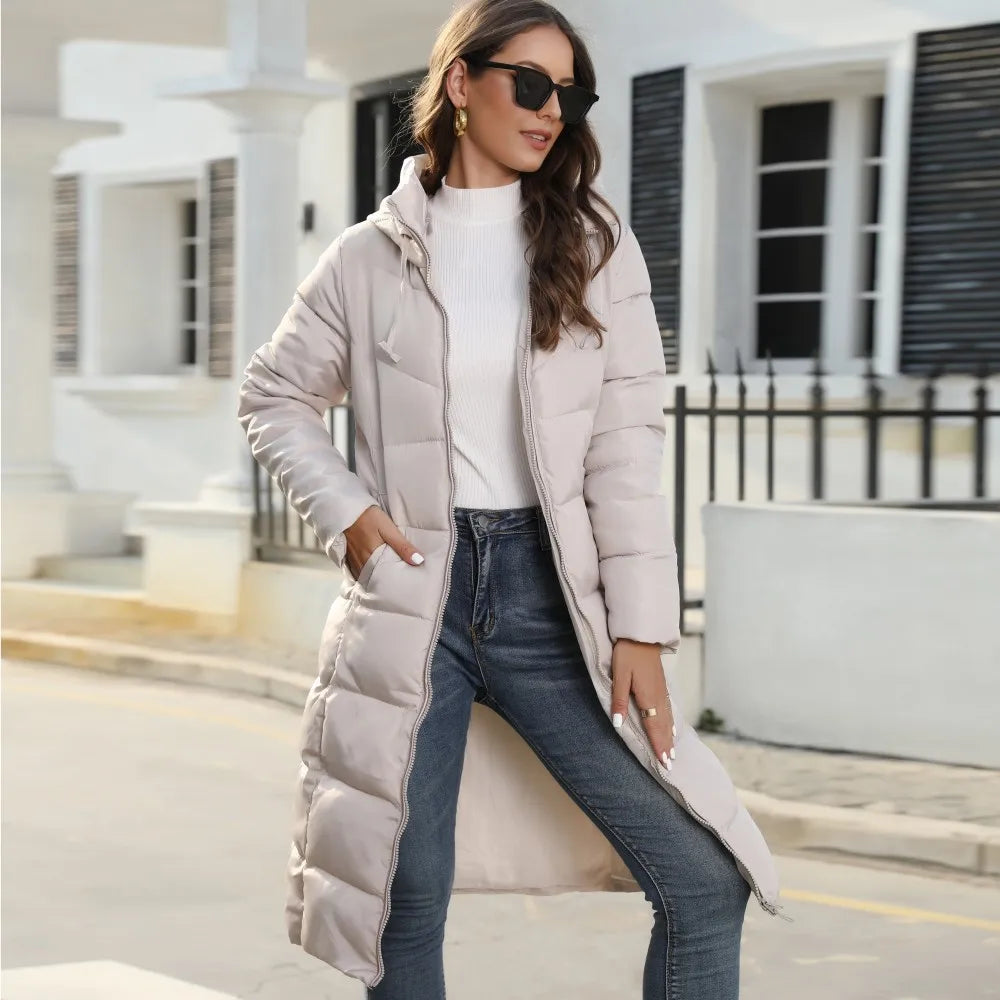 Berg-Feldt | Pufferjacke - stilvolle Damen Winterjacke mit Kapuze