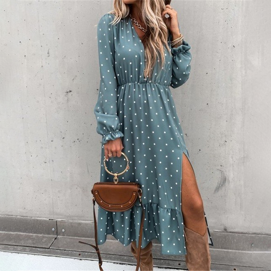 Robe fleurie fendue - Eira