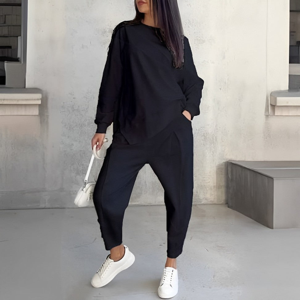 Berg-Feldt | Trendiges Damen Satz mit Sweatshirt Optik