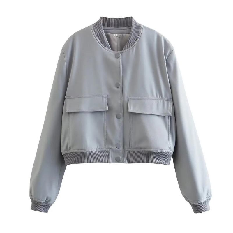 Berg-Feldt | Blouson Aviateur Couture avec Poches Coupe Droite Essentiel
