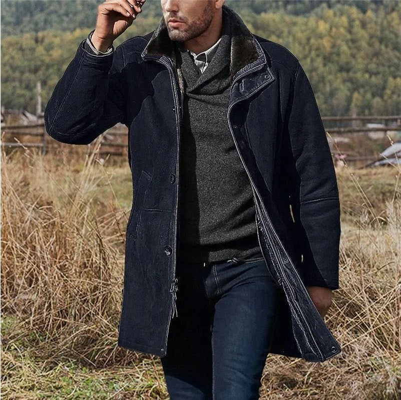 Berg-Feldt | Blouson en daim hydrofuge pour hommes