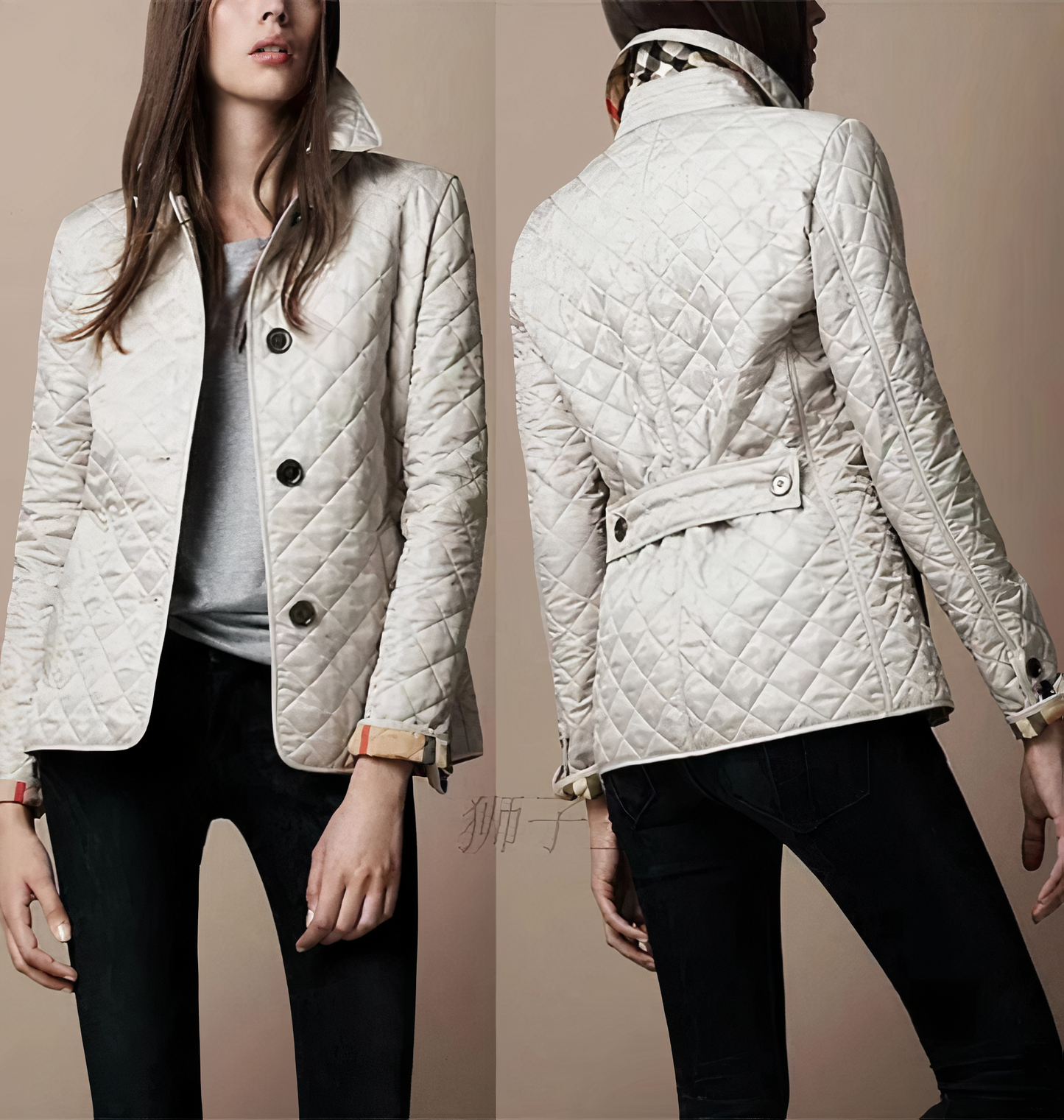 Veste femme en soie et coton – Modèle Evelyn