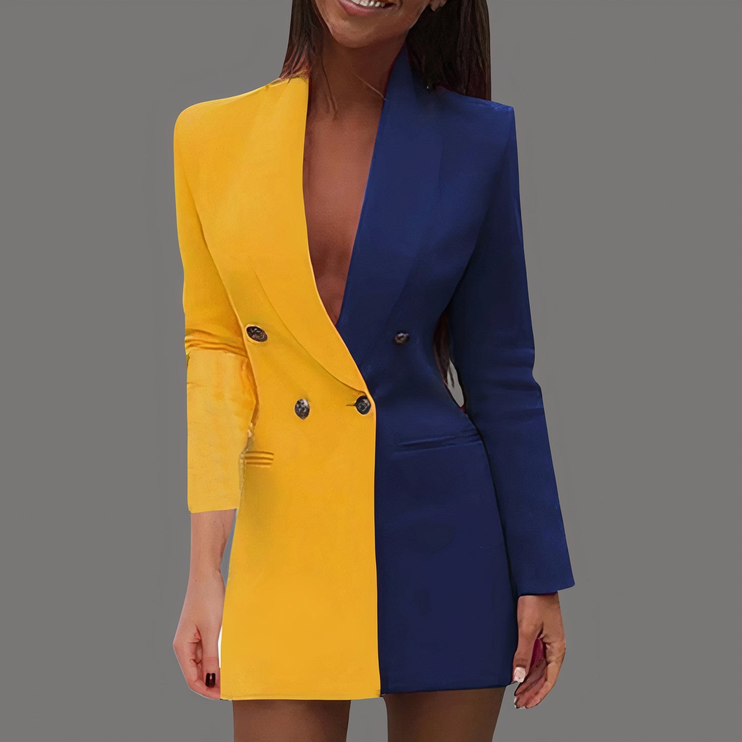 Robe blazer bicolore - Evina