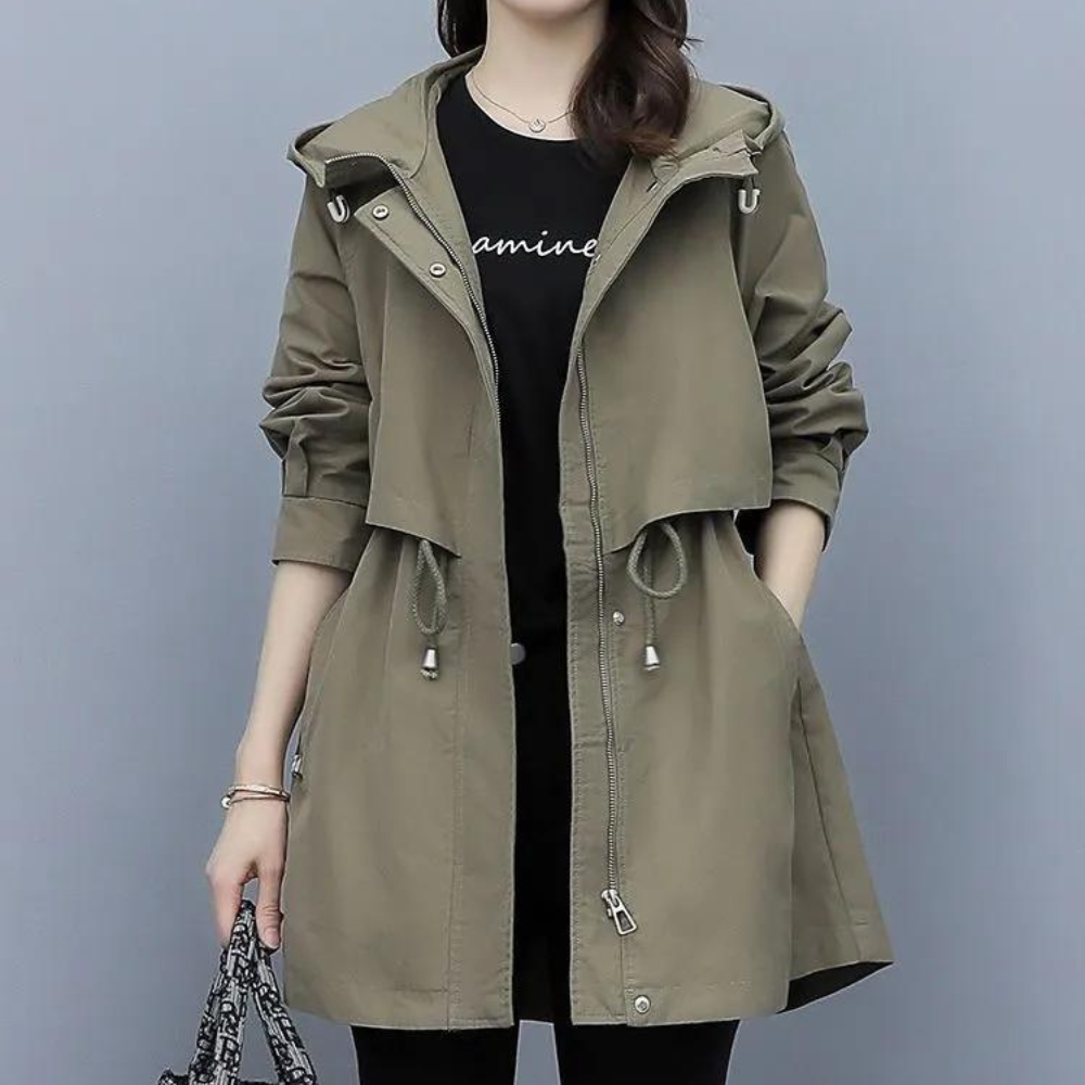 Berg-Feldt | Veste chaude à capuche avec laçage pour femme en automne