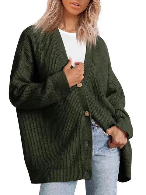 Berg-Feldt | Strickjacke aus Kaschmir mit V-Ausschnitt
