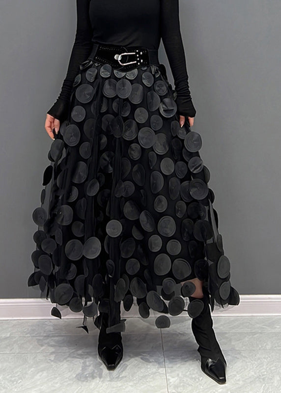 Berg-Feldt | Schicker Rock aus Polka Dot und Tüll Patchwork