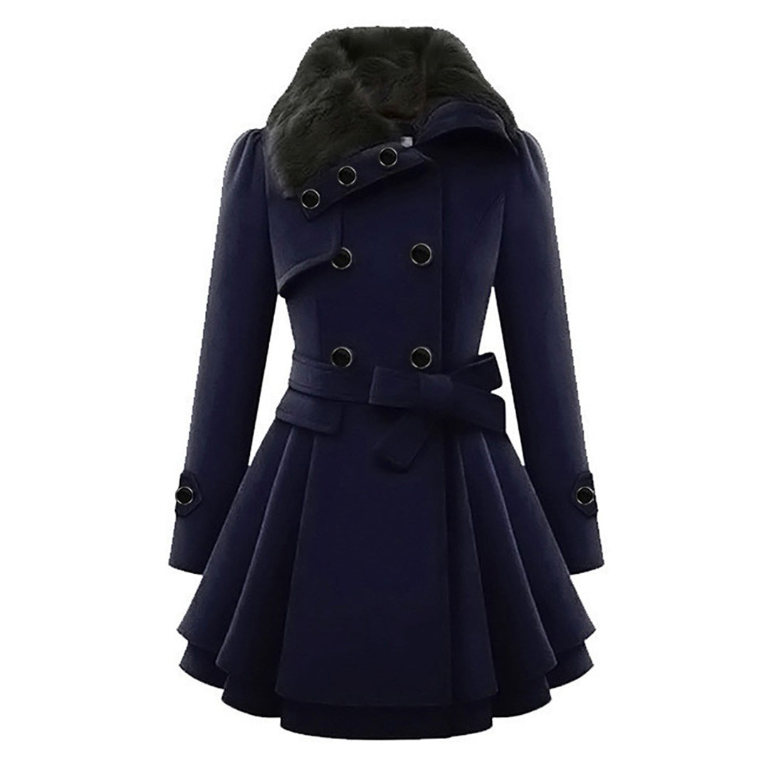 Berg-Feldt | Trench-coat en laine mélangée - élégant manteau d'hiver long
