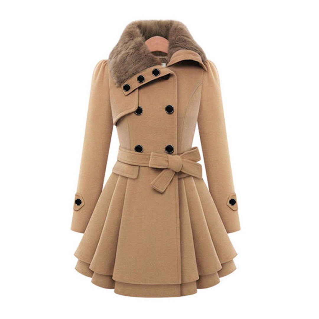 Berg-Feldt | Trench-coat en laine mélangée - élégant manteau d'hiver long
