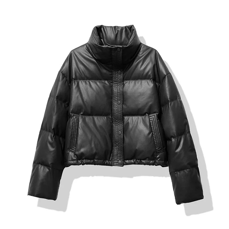Berg-Feldt | Stylische Schwarze Daunenjacke für Frauen Gemütliche Winterwärme