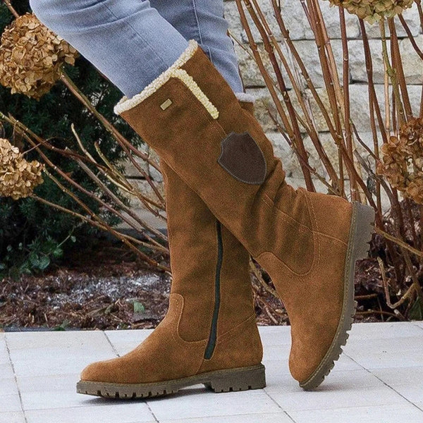 Berg-Feldt | Damen-Wildlederstiefel Im Vintage-Stil