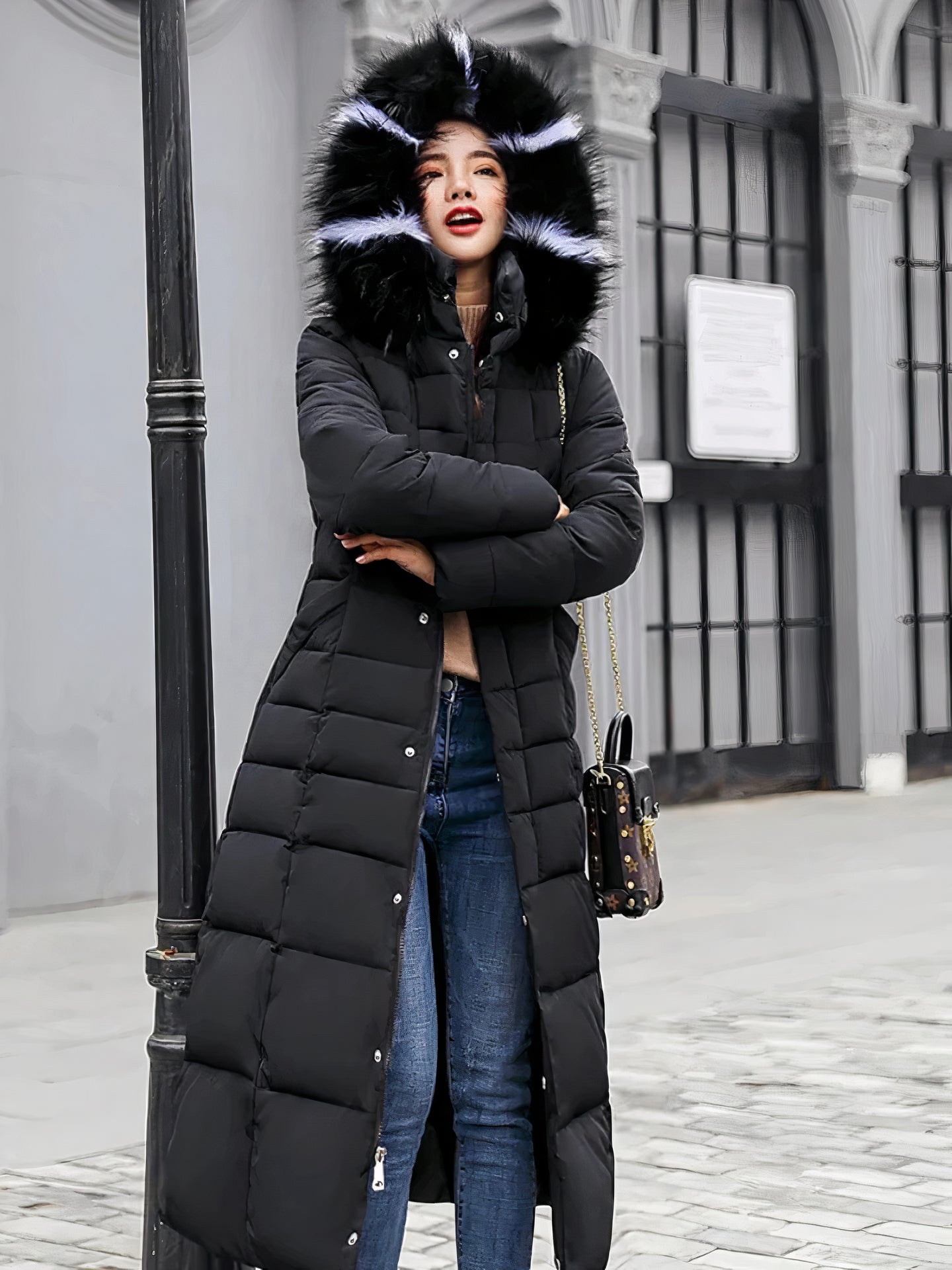 Warmer Damen-Wintermantel Estella