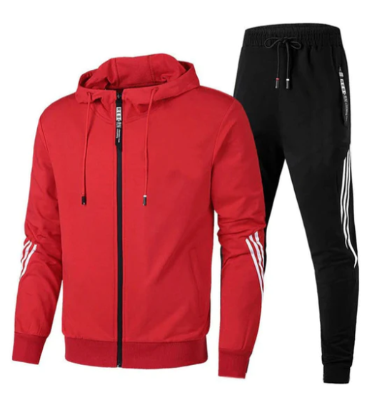 Ensemble de survêtement Fudus à capuche zippé et pantalon de jogging