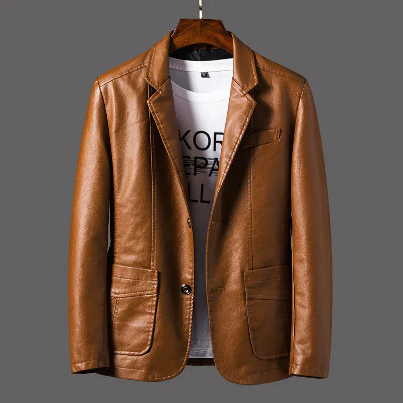 Blouson en cuir Jorn pour homme