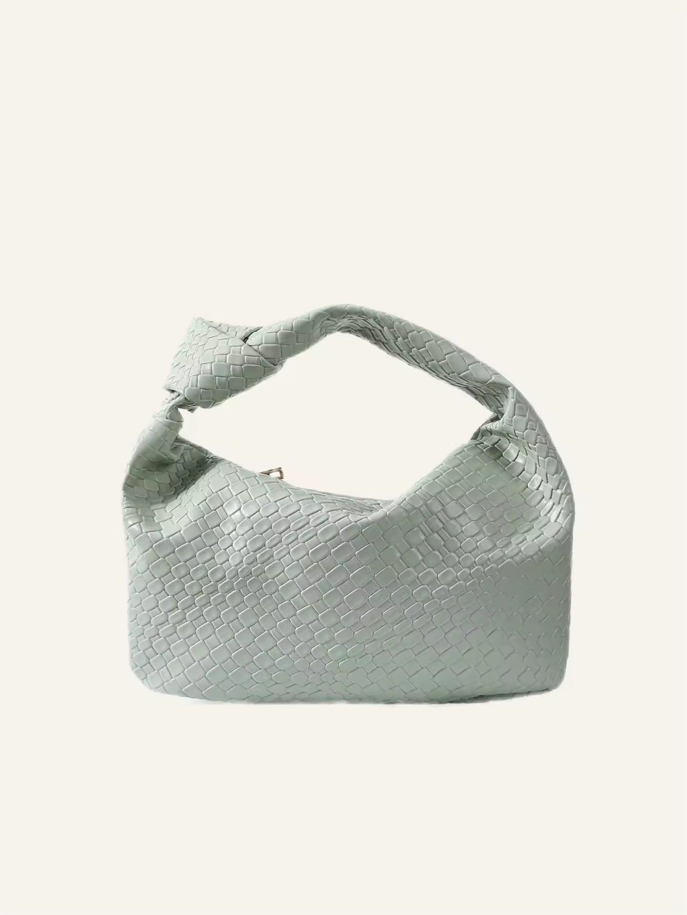Berg-Feldt | Gewebte Leder-Hobo Tasche