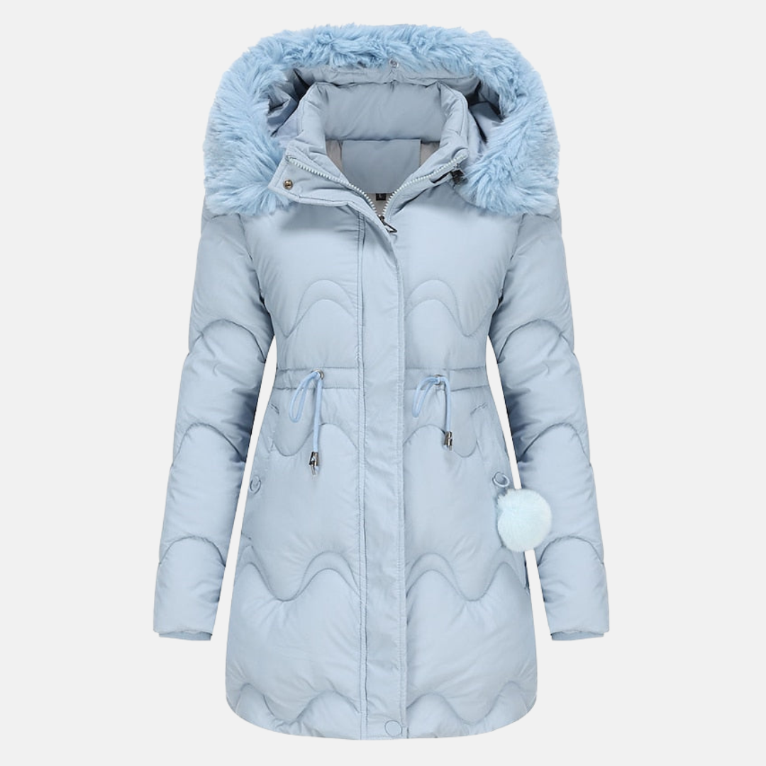 Berg-Feldt | Pelzjacke mit Abnehmbarem Kapuzen