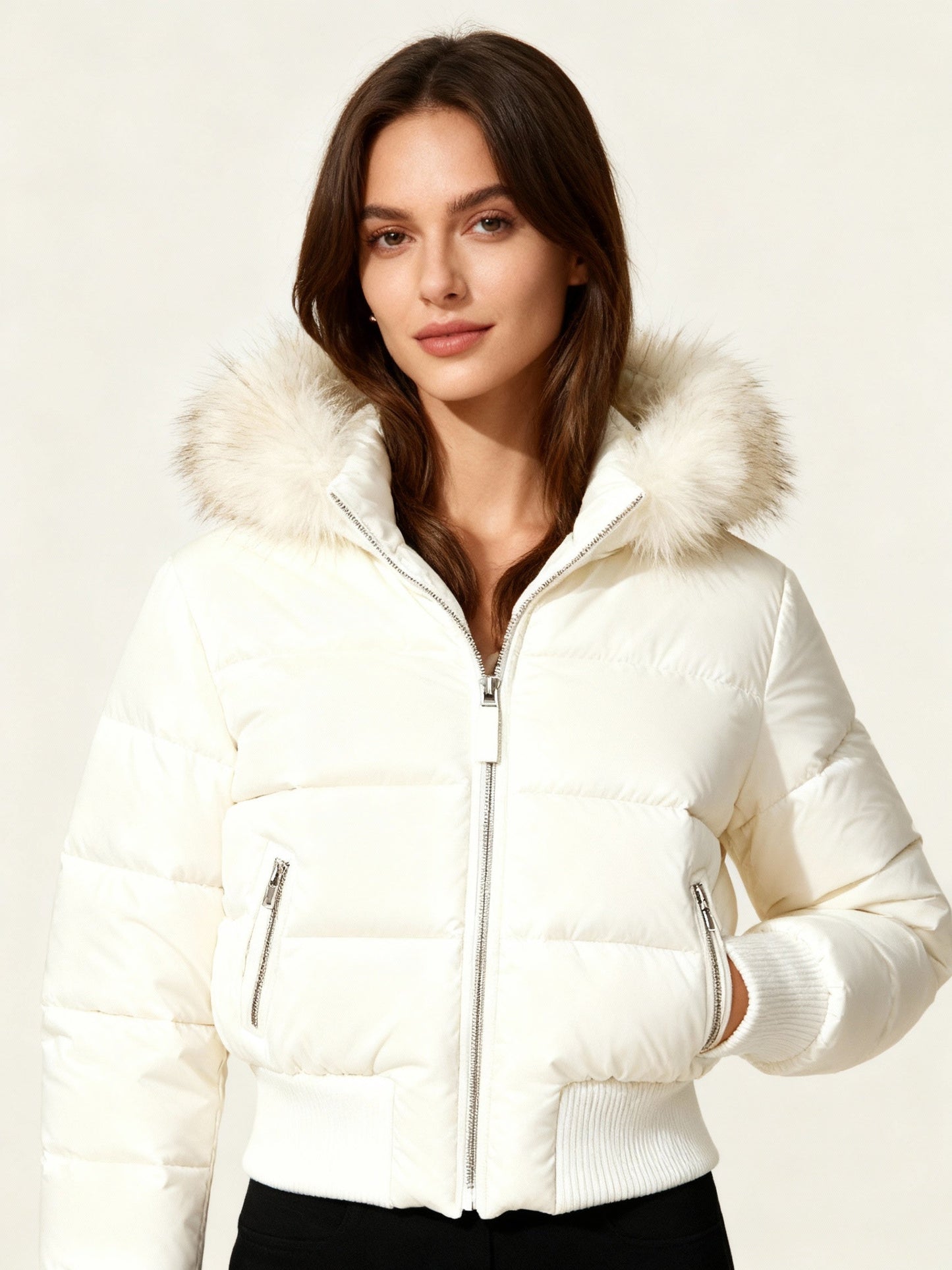 Damen Gestepptes Winterjacke – Warm, Leicht & Mit Abnehmbarer Kapuze | Berg-Feldt