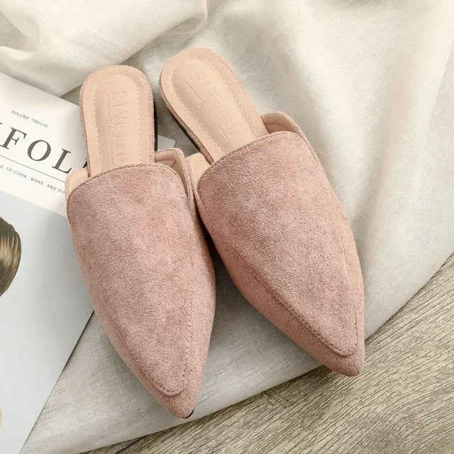 Schicke Wildleder-Mules mit Spitzzeh - Ane
