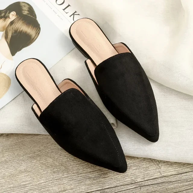 Schicke Wildleder-Mules mit Spitzzeh - Ane