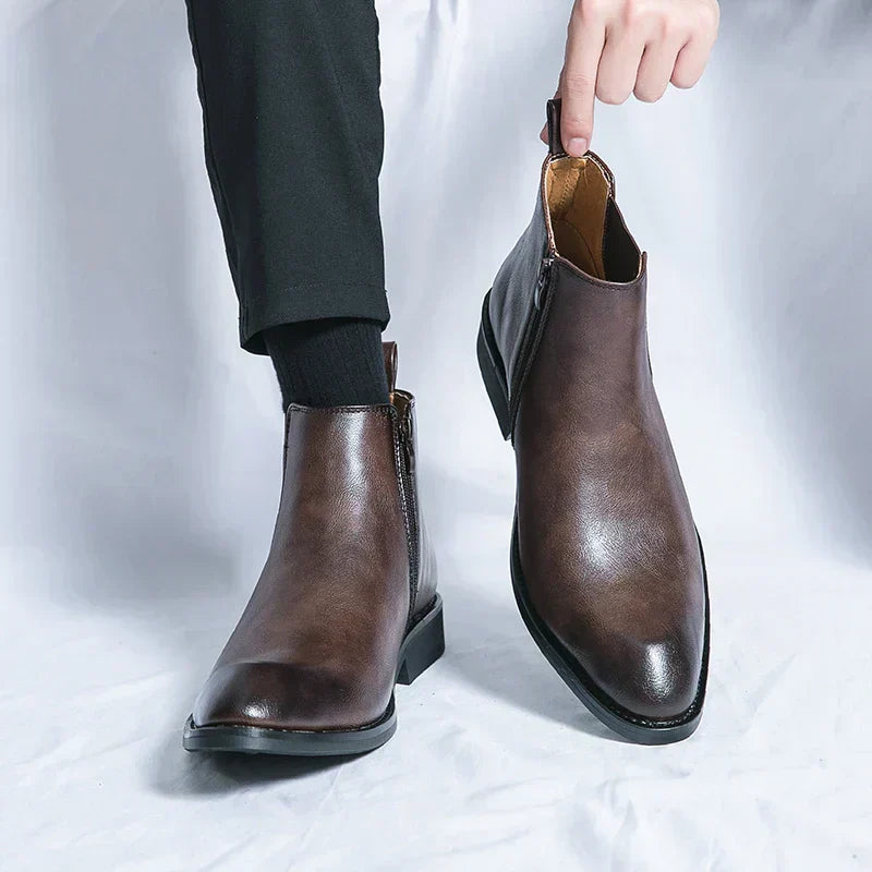 Bottes Chelsea Finnegan avec fermeture éclair