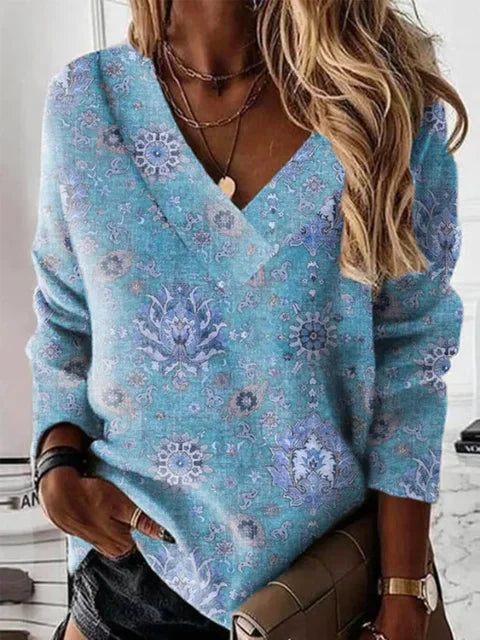 Haut ample en coton pour femme