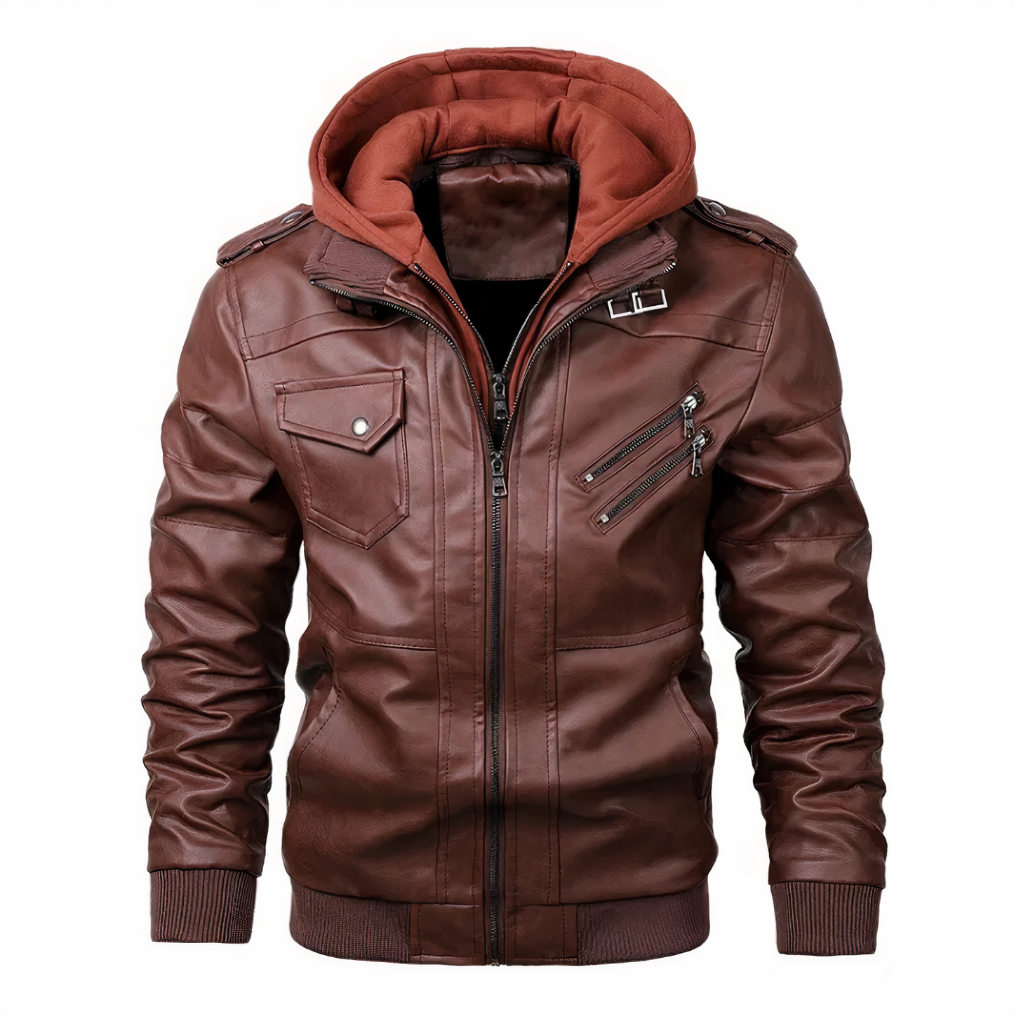 Berg-Feldt | Faux Leder Motorradjacke