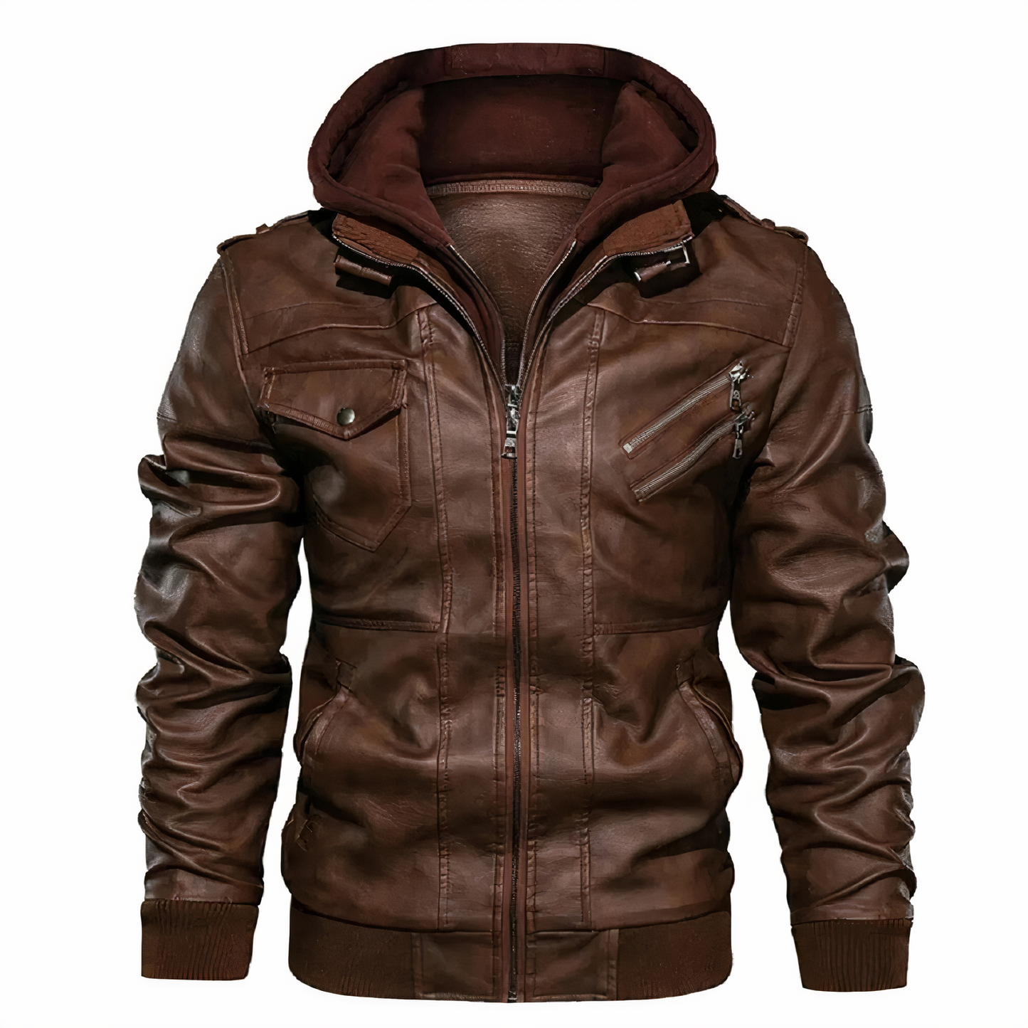 Berg-Feldt | Faux Leder Motorradjacke