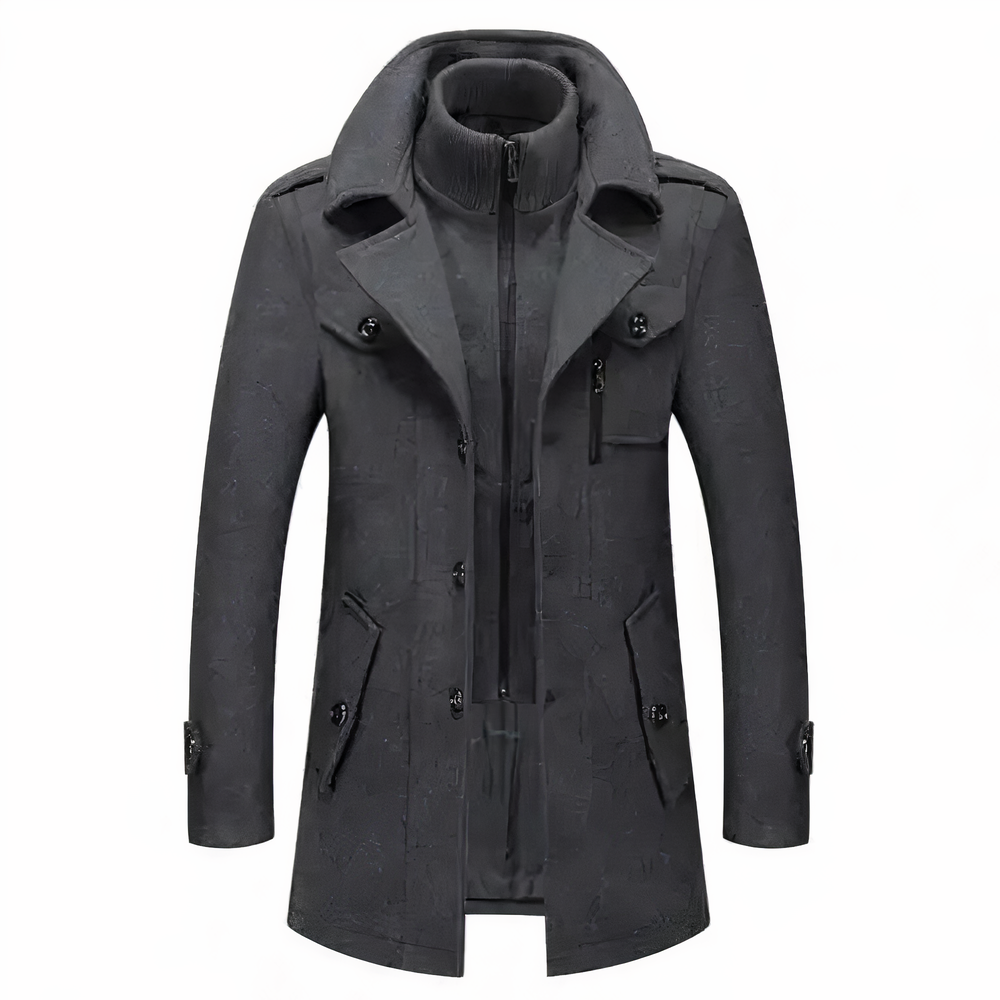 Berg-Feldt | Modische Doppelkragenjacke Für Männer