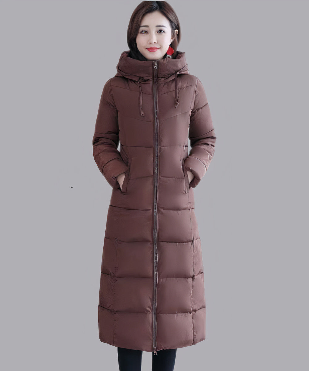 Berg-Feldt | Lange Winter Baumwolljacke Mittellang Dicke Daunenjacke