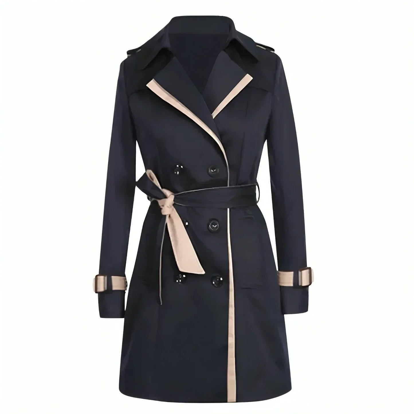 Berg-Feldt | Eleganter Doppelreihiger Trenchcoat Damen Herbstmode