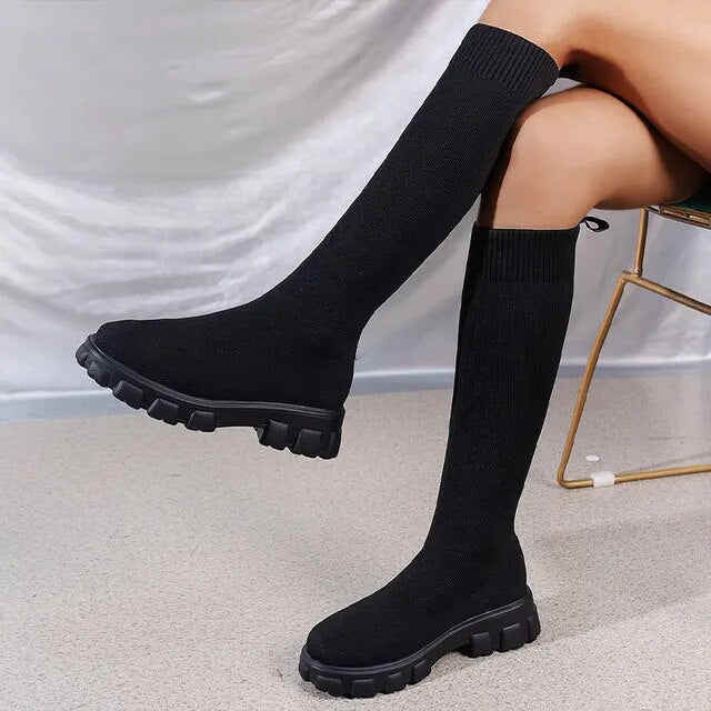 Berg-Feldt | Knöchelhohe Stretchsocken Stiefel