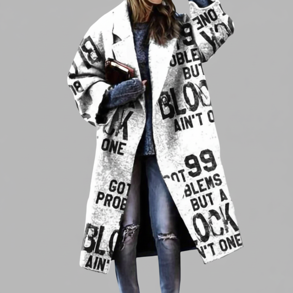Manteau long en laine pour femme | Grandes tailles